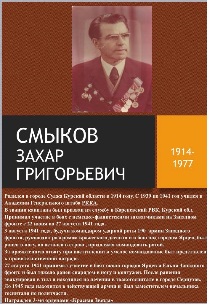 Смыков Захар Григорьевич