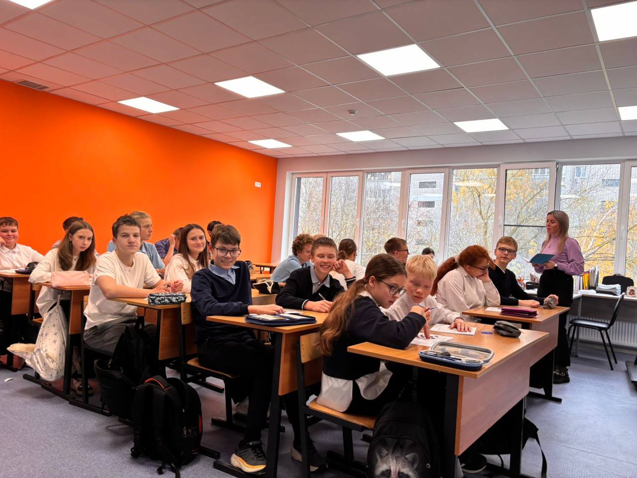 В серпуховской Школе современного образования провели профориентационное занятие для семиклассников