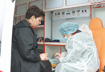 В округе начал работу мобильный прививочный пункт от гриппа