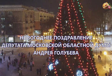 Новогоднее поздравление депутата Московской областной думы Андрея Голубева