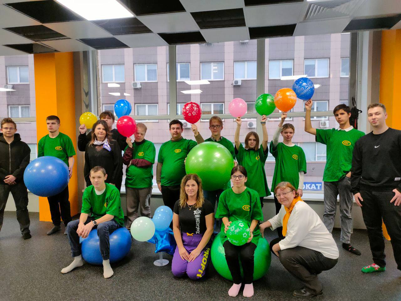 В Серпухове провели спортивное занятие для ребят с ОВЗ