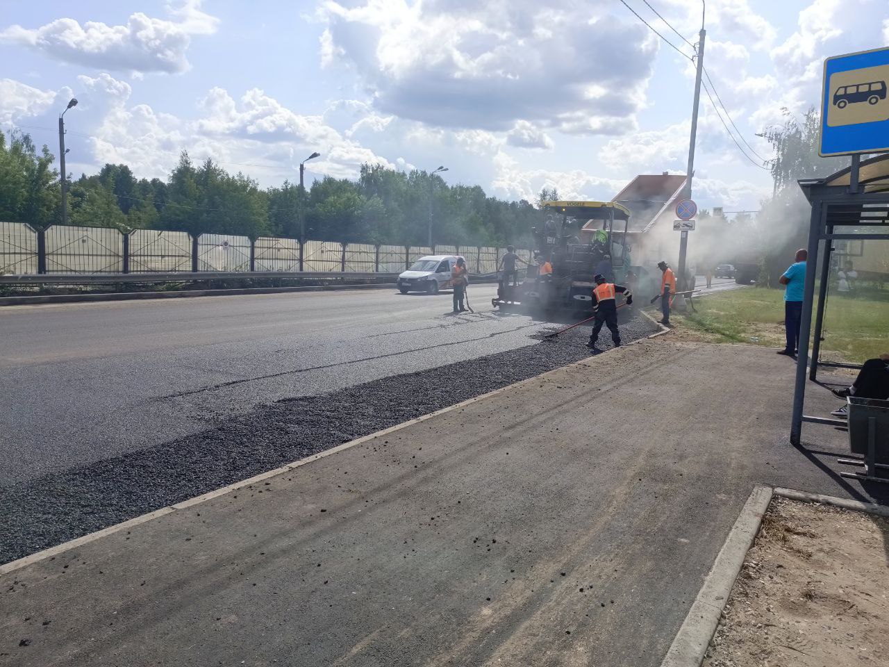 На территории Городского округа Серпухов продолжается ремонт автомобильных дорог 