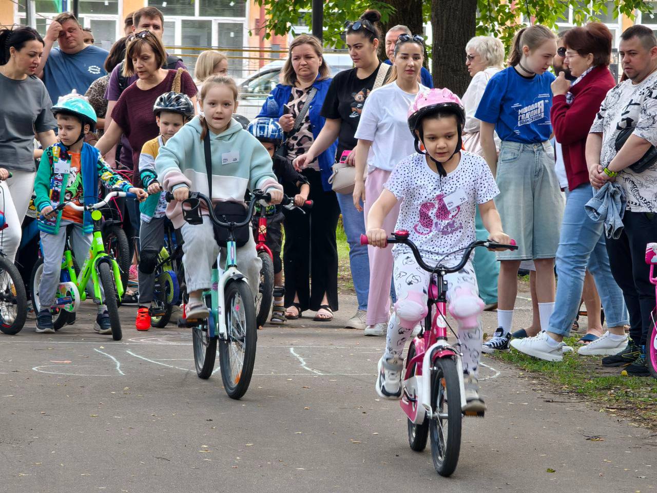  В День защиты детей в Комсомольском парке провели велогонки для юных серпуховичей