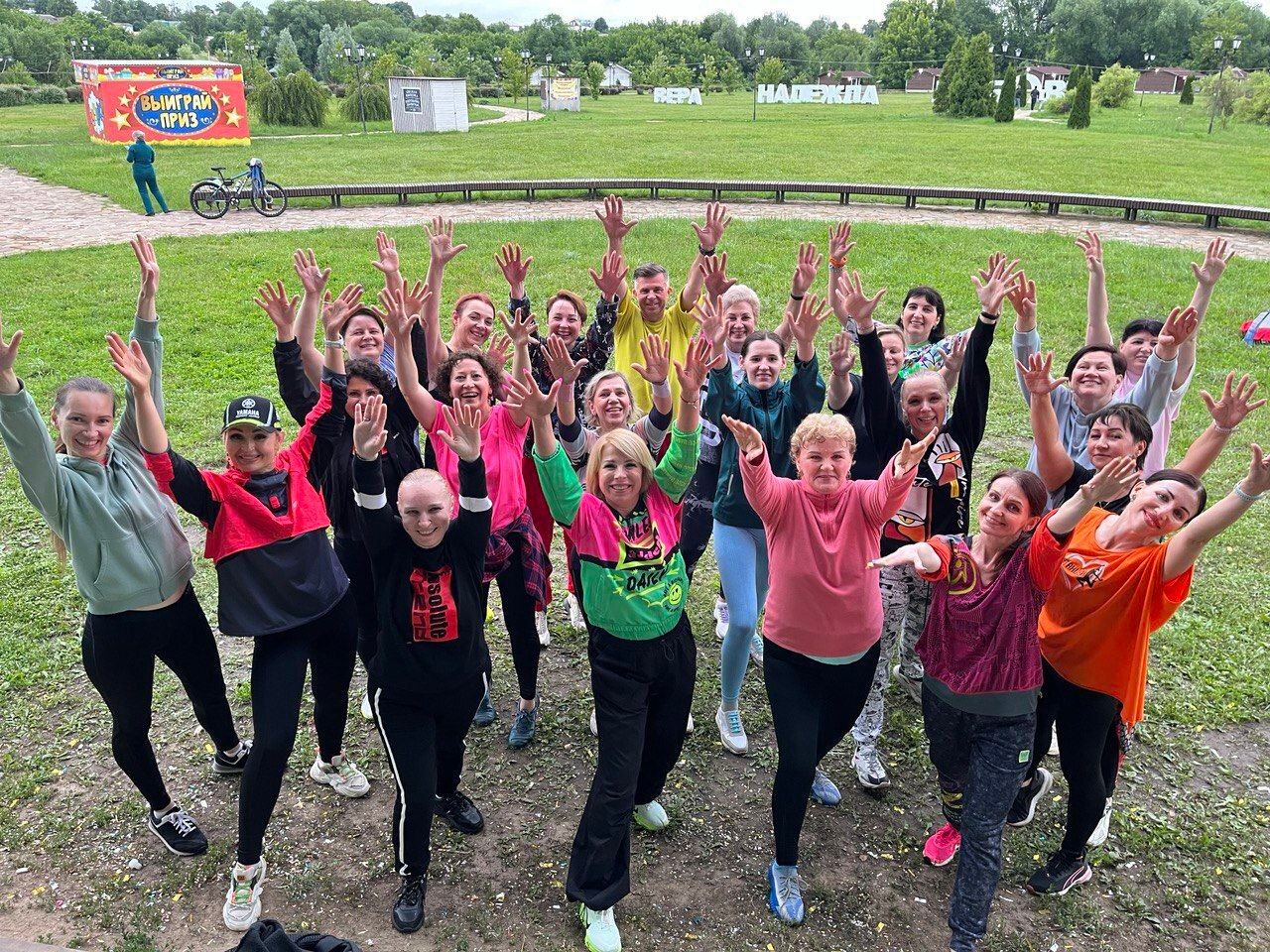 В парках Серпухова можно заняться аэробикой и танцами