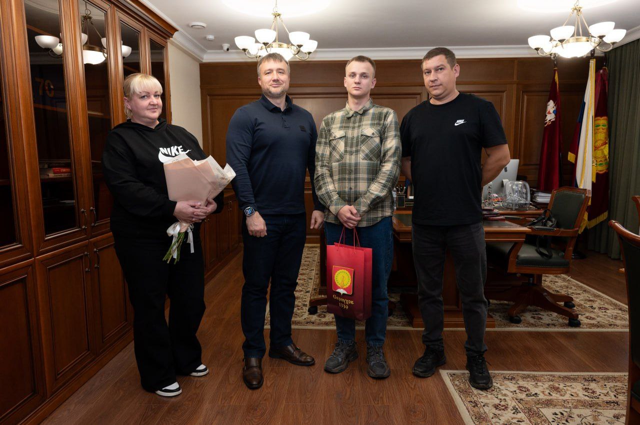 Герой России серпухович Андрей Родионов прибыл в отпуск