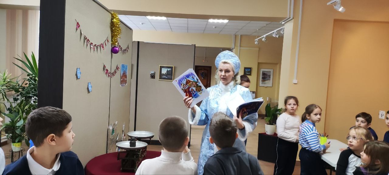 Для школьников в музее г. Пущино организовали новогоднюю программу