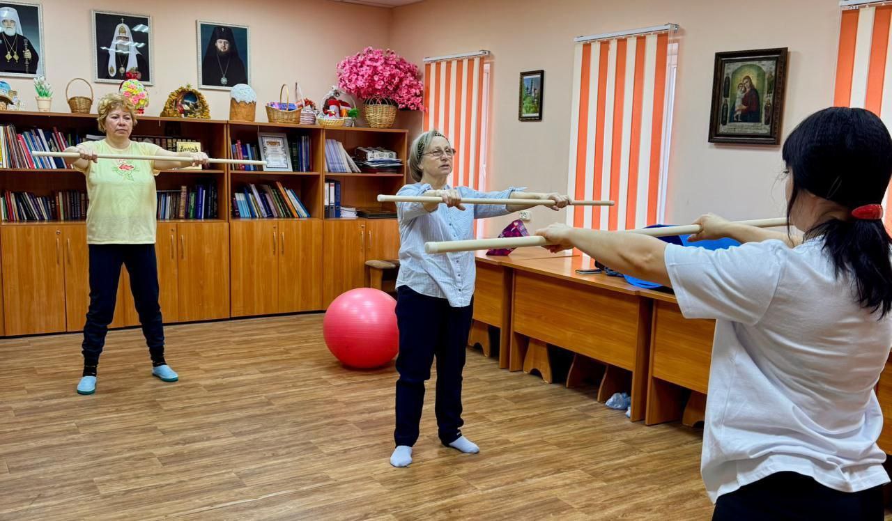 Урок лечебной гимнастики пройдёт в Центре милосердия в Серпухове