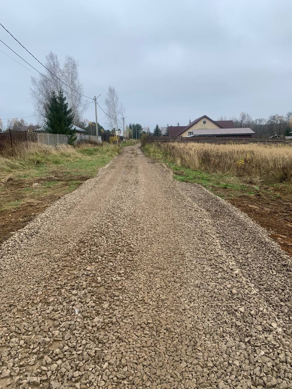 В деревне Калугино в Серпухове провели работы по восстановлению проезда по улице Новой