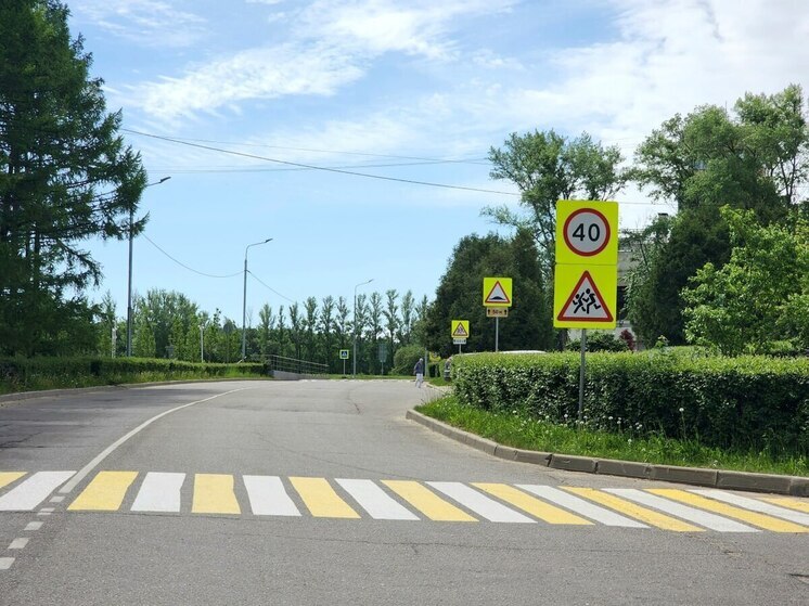 В Пущино по обращению жителей обустроен новый пешеходный переход 