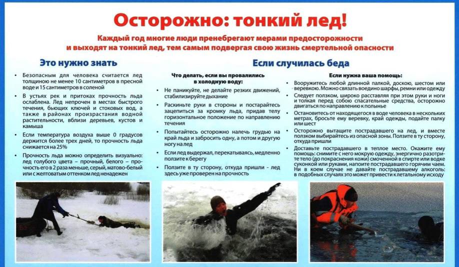 Жителям Серпухова рассказали о правилах безопасного поведения на льду