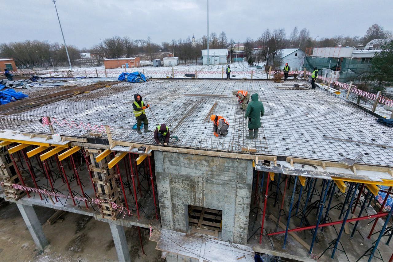 На очистных сооружениях в Серпухове продолжаются работы