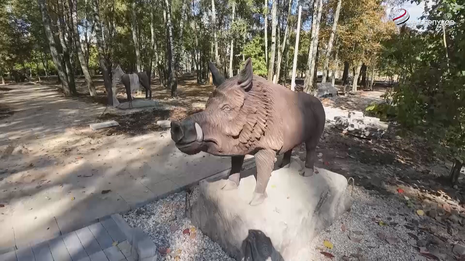 В Серпухове реконструкция парка «Питомник» выходит на финишную прямую