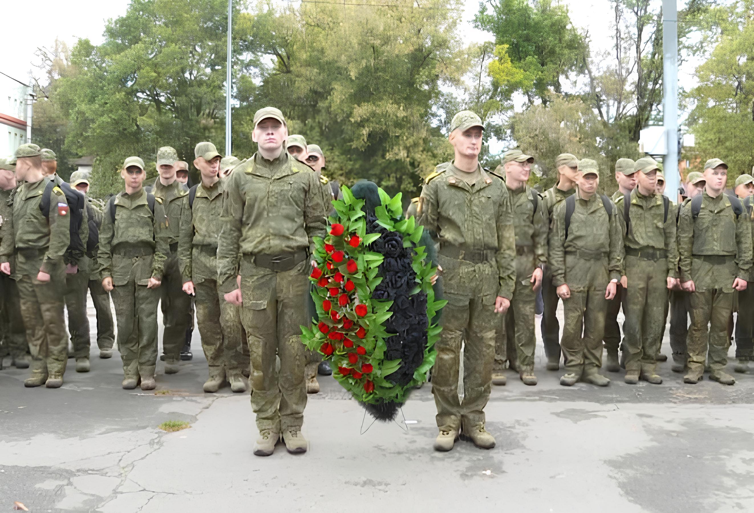 Марш кремлёвских курсантов прошёл в Серпухове