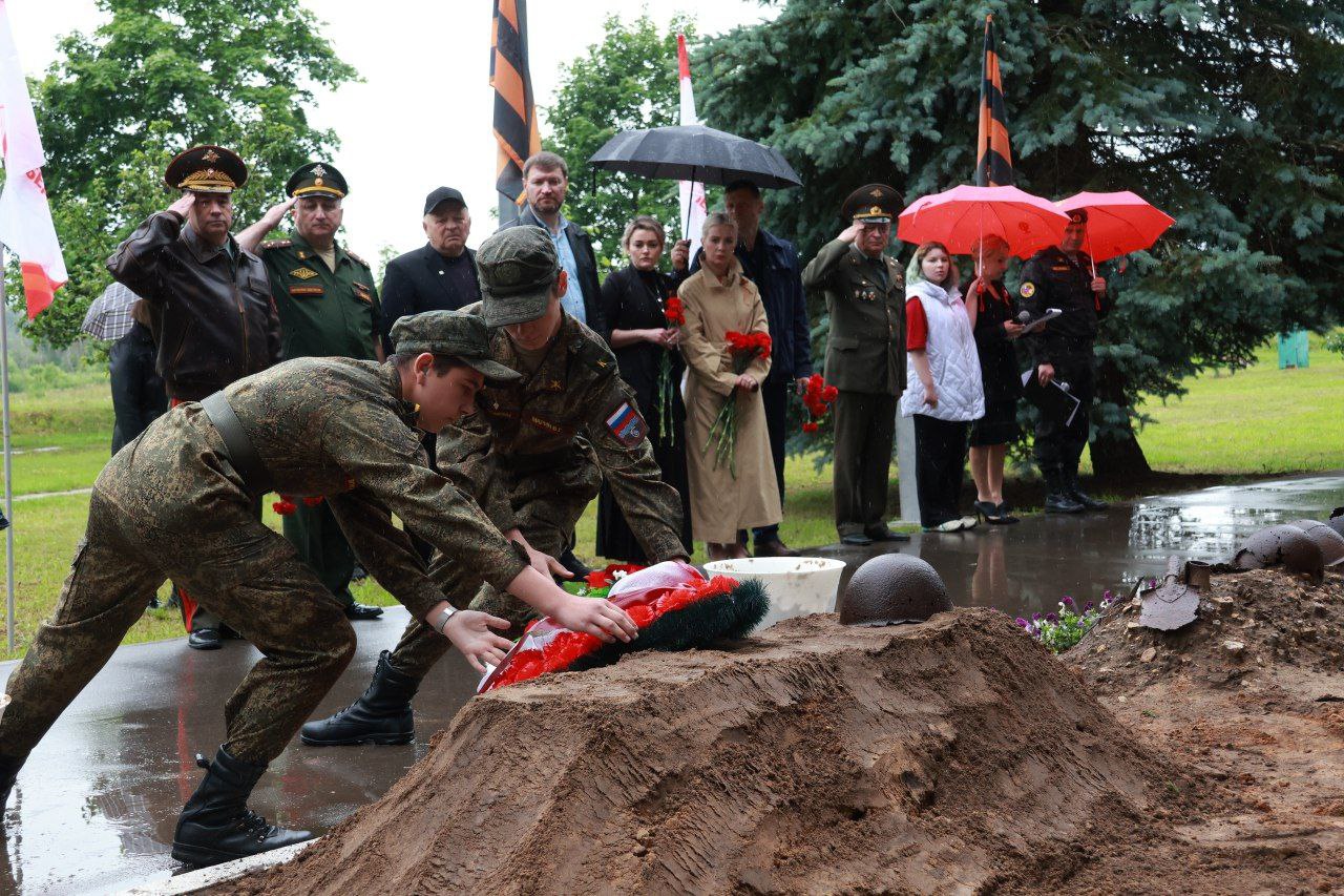 В Протвино прошла церемония захоронения останков солдат Великой Отечественной войны 