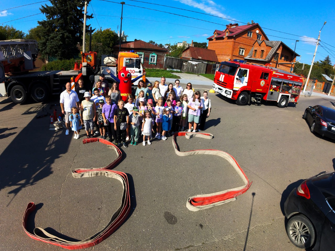 В серпуховском парке жителям рассказали о пожарной безопасности