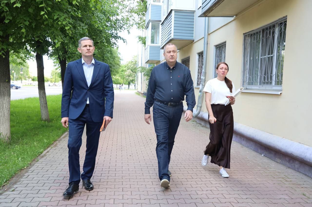 Состояние центральных улиц Серпухова проверил Глава округа Сергей Никитенко