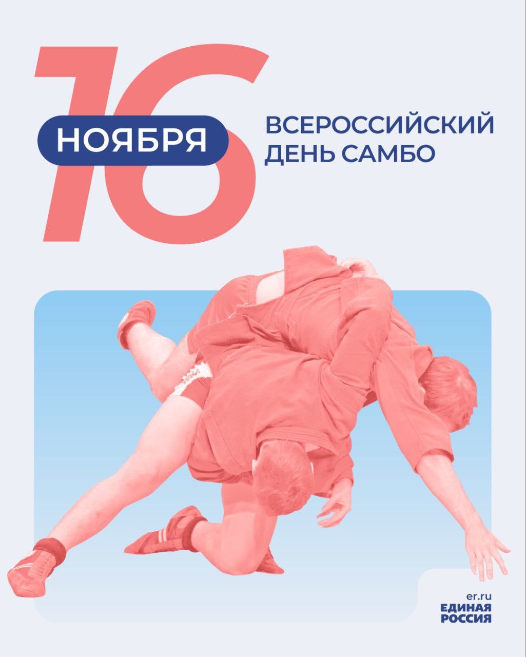 16 ноября отмечается Всероссийский день самбо 