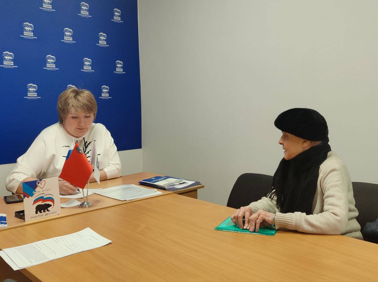 Прием граждан в г. Пущино провела депутат Юлия Громова