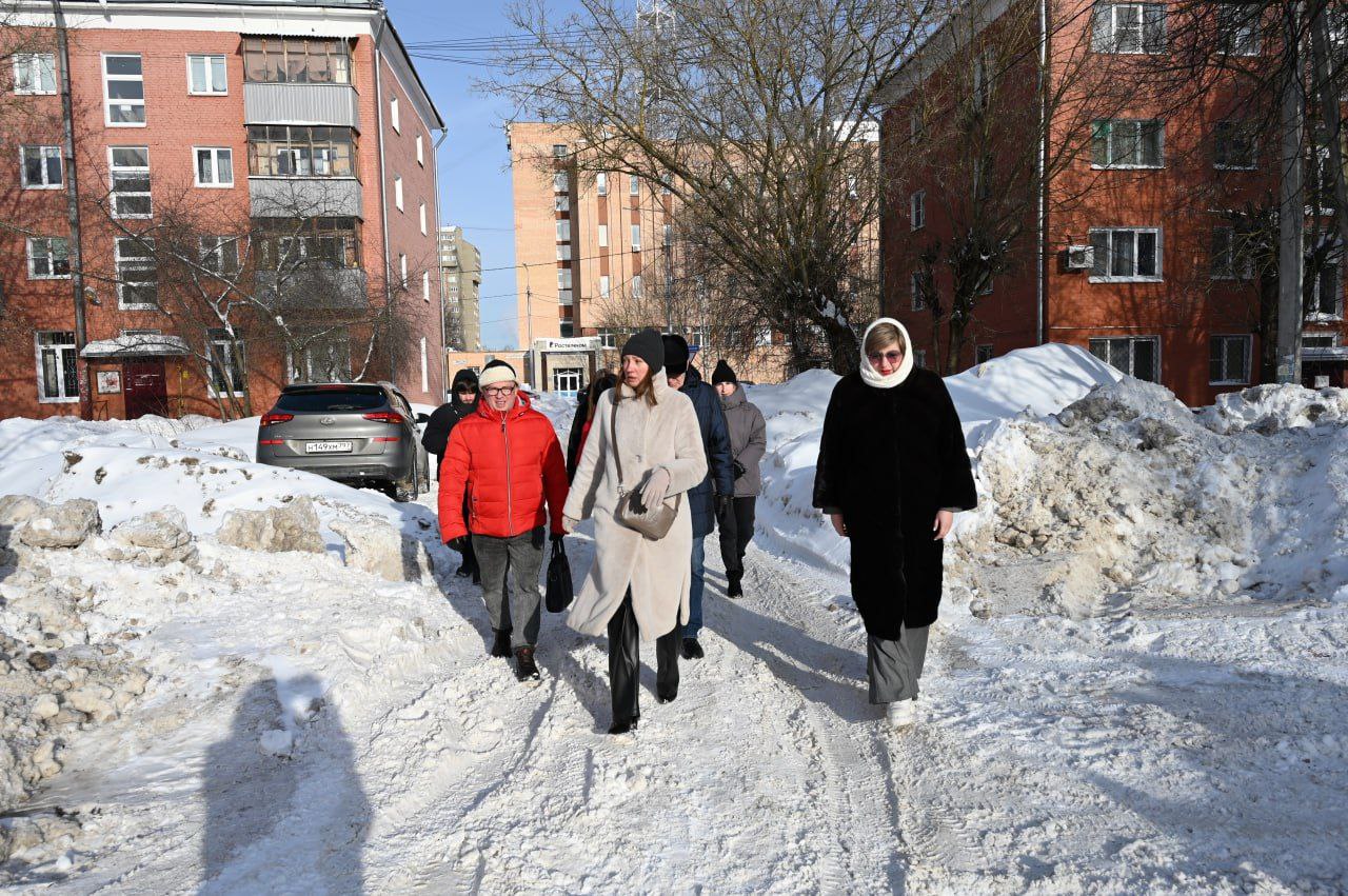 Оперативная группа проверила содержание центральных улиц Серпухова: Крупской, Ворошилова и Советской