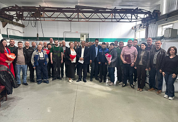 С Днем машиностроителя поздравили коллектив Серпуховского инструментального завода «ТВИНТОС»