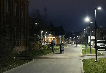 В Городском округе Серпухов продолжается реализация программы по модернизации уличного освещения