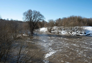  Паводковая ситуация в Серпухове находится под контролем
