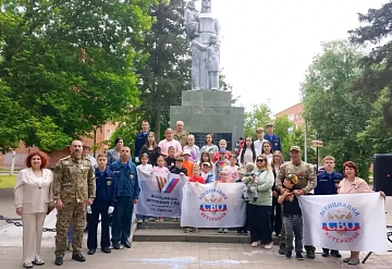 В преддверии Дня памяти и скорби, 19 июня, прошла акция «Знаем. Помним. Скорбим» в посёлке Пролетарский