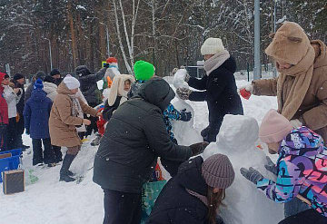 В Серпухове состоялся второй зимний фестиваль снеговиков